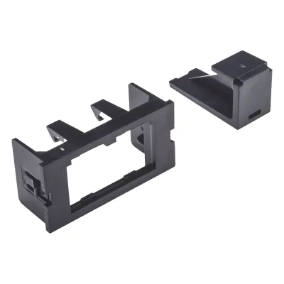 Adaptador de 2 Módulos Mini-Com, Para Marcos Interlink, Color Negro, 1 Pieza
