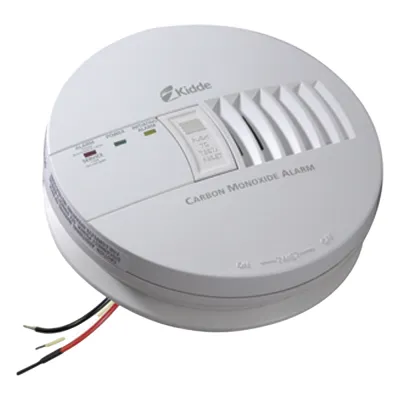 Alarma de monóxido de carbono de 120V CA con respaldo de batería de 9V, interconectable hasta 24 dispositivos Kidde