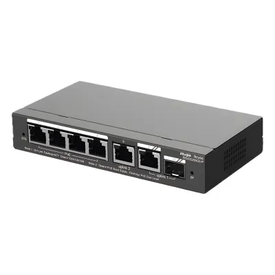 Switch Administrable Cloud 4 puertos Gigabit PoE+, 1 LAN Gigabit y 1 SFP, 54W