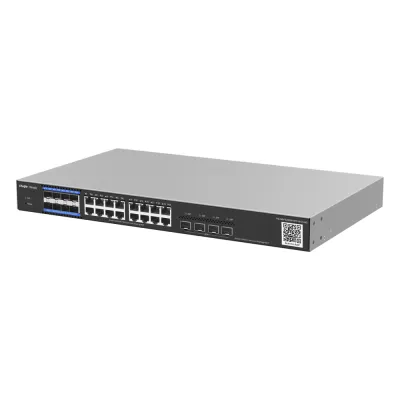 e-Lighten OLT / Switch Hibrido, Capa 3 con 8 Puertos PON 1G, 16 Puertos Ethernet 1G y 4 Puertos SFP+ 10G, perfecto para migrar a Soluciones de Fibra PON hasta 256 ONUs