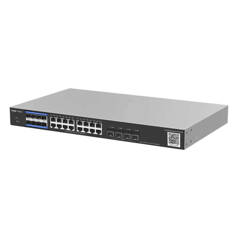 e-Lighten OLT / Switch Hibrido, Capa 3 con 8 Puertos PON 1G, 16 Puertos Ethernet 1G y 4 Puertos SFP+ 10G, perfecto para migrar a Soluciones de Fibra PON hasta 256 ONUs