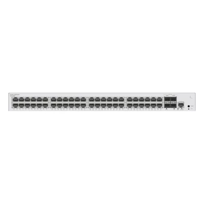 Switch de Distribución/Core Gigabit Administrable Capa 3 / 48 puertos 10/100/1000 Mbps / 4 Puertos 10GE SFP+ Uplink / ERPS / Rutas Estáticas / iStack / Administración Nube Gratis
