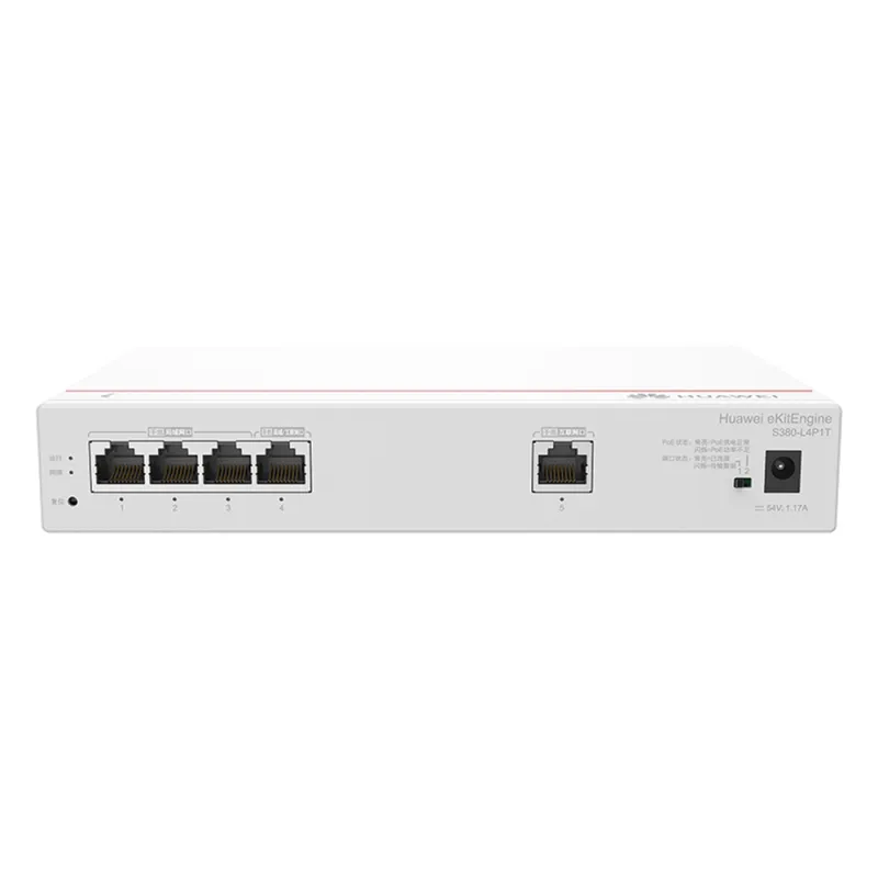 Router Multi-Servicio / 1 puerto 10/100/1000 Mbps(WAN) / 4 puertos 10/100/1000 Mbps(LAN) PoE+ (802.3af/at) / 50W / Rendimiento 1 Gbps / Controla hasta 32 APs / Hasta 150 Clientes / Administración Nube Gratis