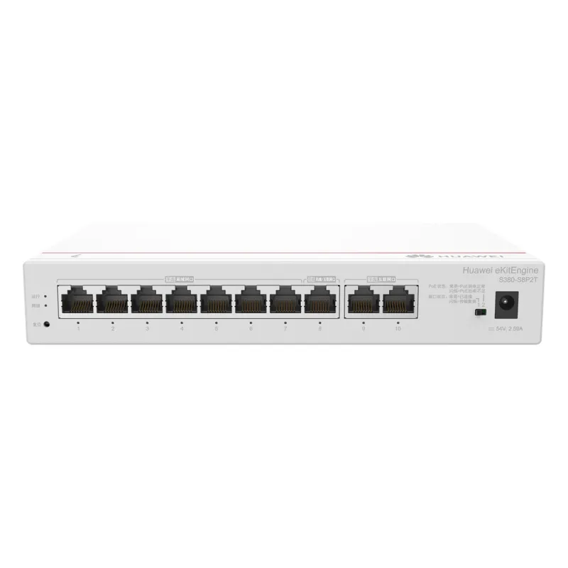 Router eKit / 2 Puertos WAN Gigabit / 1 Puerto LAN/WAN Gigabit / 7 Puertos PoE LAN Gigabit / Presupuesto PoE 124 W / Rendimiento de 2 Gbps / Controlador (64 APs) / Hasta 250 clientes / Libre de licenciamiento