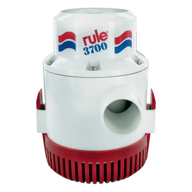 Bomba de Achique Sumergible Rule 14A / 3,700 GPH / 12V CD / Motor de Alta Eficiencia / Ejes de Acero Inoxidable / Protección Térmica TCO / Certificación CE e ISO 8849