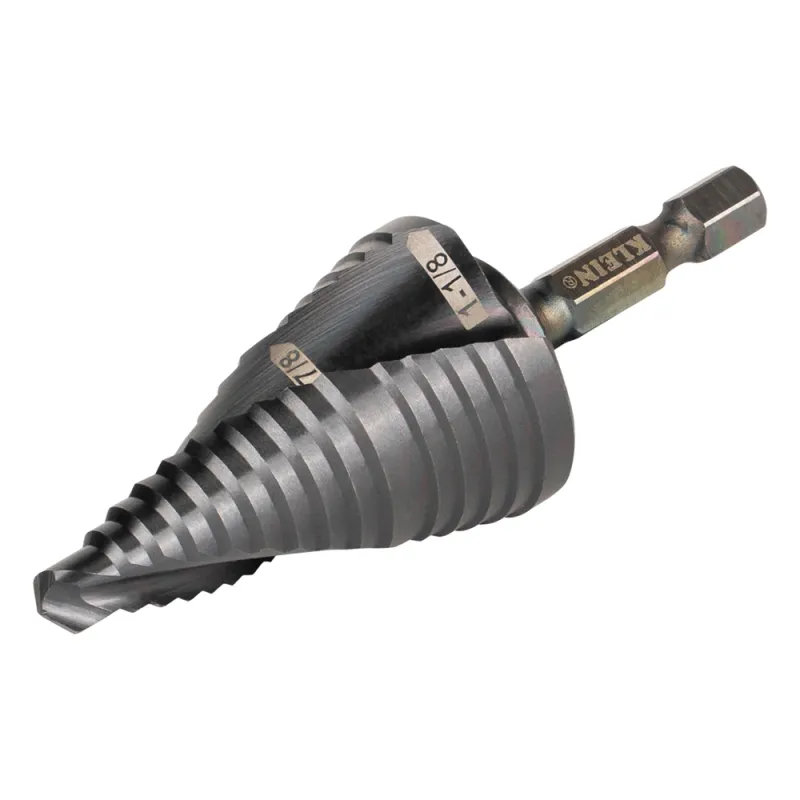 Broca Escalonada 12 en 1, de Liberación Rápida, Acanaladura en Espiral, produce Agujeros de 2-3 cm e Intermedios. 10x más Durable