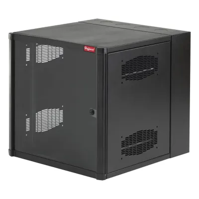 Gabinete AccessPlus 26 UR de Montaje en Pared de 19in, Rieles Numerados y Roscados #10-32, Puerta con Ventana de Seguridad, 600 mm de Ancho, 637 mm de Profundidad, Color Negro