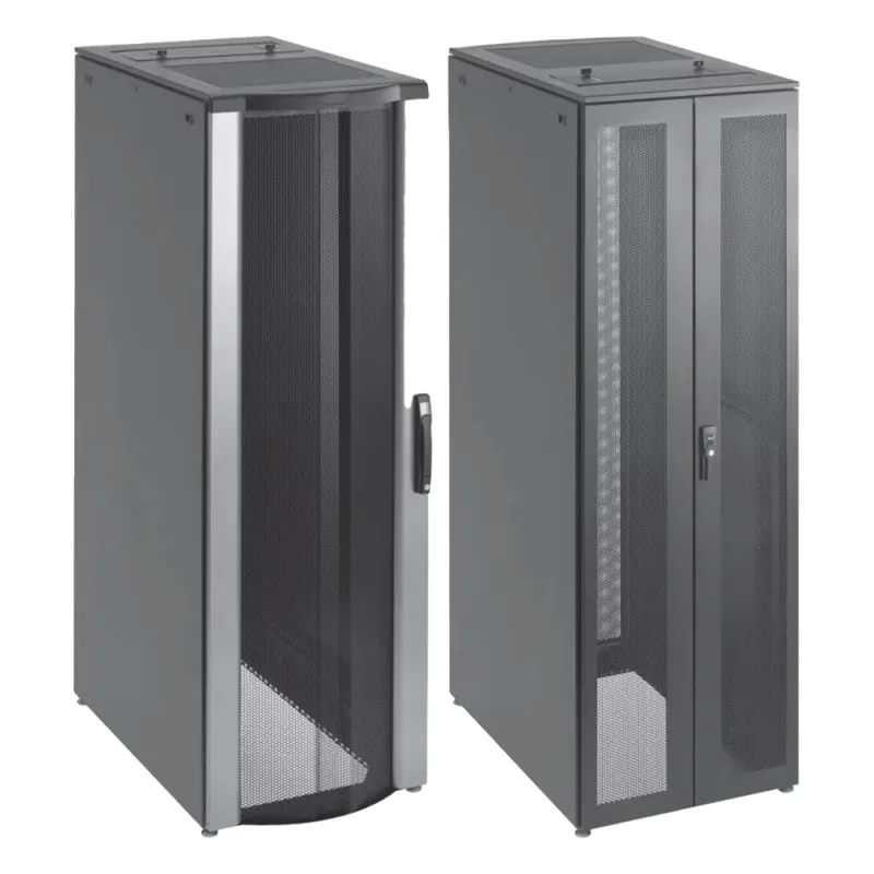 Gabinete de Telecomunicaciones de 42 UR ProLine FloTek, 600 mm de Ancho, 1000 mm de Profundidad, Color Negro