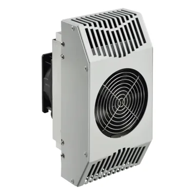 Enfriador Termoeléctrico Para Interior/Exterior, Uso en Gabinetes de Telecomunicaciones, 321 BTU, 24 Vcd, de Acero Galvanizado, Color Gris
