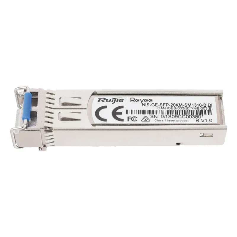 Transceptor Industrial BIDI Monomodo SFP 1G (Lado A), hasta 20 Kilómetros, TX 1310 / RX 1550, soporta Temperaturas de -40° a 85° C