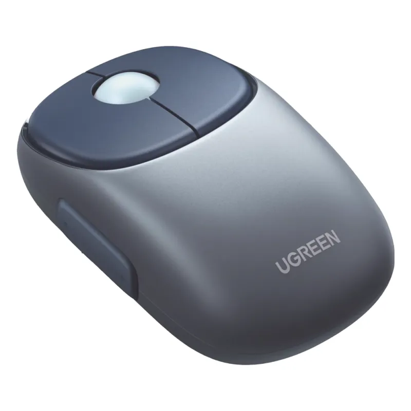 Mouse Inalámbrico FUN | Recargable| 2.4G & Bluetooth | 4 Niveles de DPI | Silencioso | Ergonómico | 5 Botones | Compatible con Windows, macOS 10.5, Android iOS Linux y Chrome OS | Color Azul.