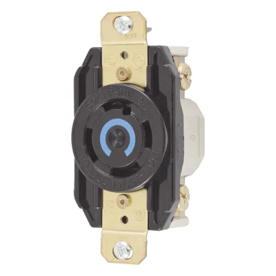 Receptáculo con Bloqueo de Media Vuelta Industrial 30 A 250 V CA / 3 Polos 4 Hilos / Nema L15-30R.