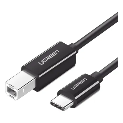 Cable de Impresora o escáner USB-C | 1m (6 pies) | USB Tipo C a USB 2.0 Tipo B | Soporta Thunderbolt 3 | Alta velocidad | DAC | Compatible con Brother HP, Canon, Lexmark, Epson, Dell, Xerox, Samsung, etc.