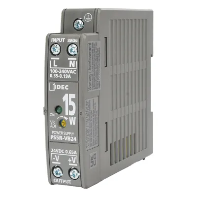 Fuente de alimentación conmutada de 24 Vdc, 15 W, para montaje en riel DIN
