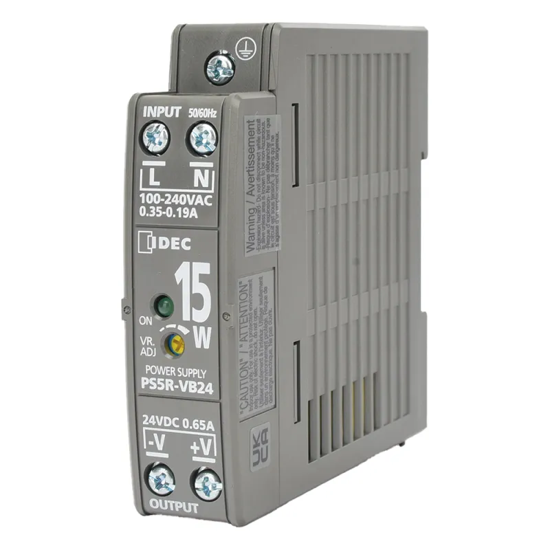 Fuente de alimentación conmutada de 24 Vdc, 15 W, para montaje en riel DIN