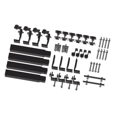 Caja de accesorios de aluminio negro anodizado para montaje VEKTOR8BLK , arreglo 1X4 para techo