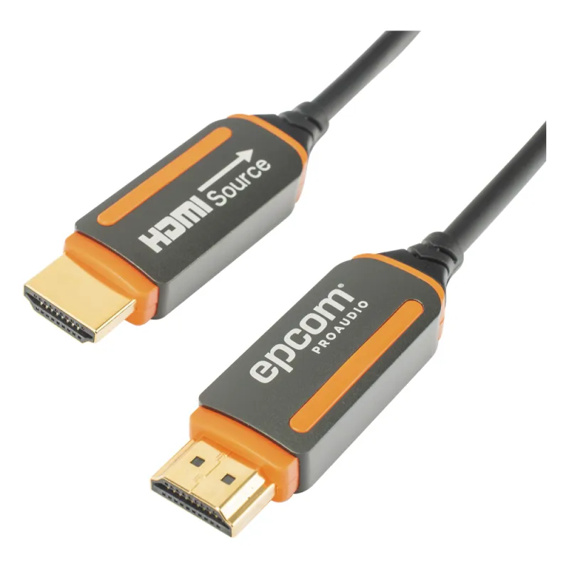 Cable HDMI de Fibra Óptica de 30 Metros (98.43 Pies) | Alta Definición | Versión 2.0 | Alta Velocidad 18Gbps | 4K@60Hz | HDCP 2.2 | Resistente a EMI y RFI
