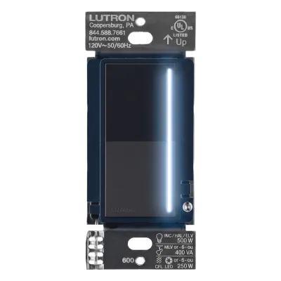 Atenuador táctil Sunnata PRO con neutro para RadioRA 3, 250 W LED/CFL, color deep sea