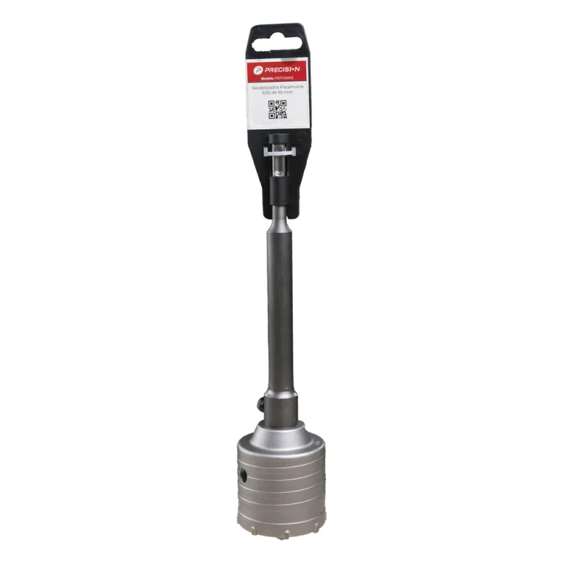 Broca Pasamuros SDS, Sacabocado para Concreto de 65mm con Extensión de 220mm