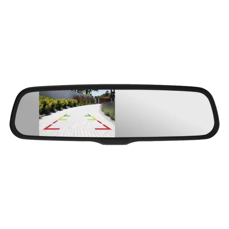 Espejo retrovisor con Pantalla LCD con atenuación automática cuenta con entradas de video duales