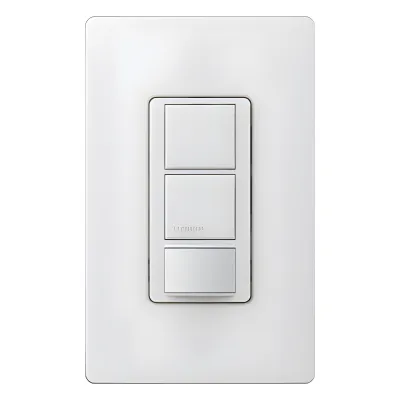 Apagador Maestro con sensor de ocupación/vacancia PIR, doble circuito para luz y ventilador, 120-277 V