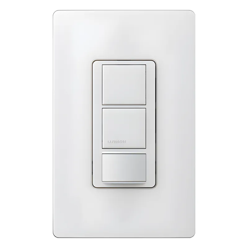 Apagador Maestro con sensor de ocupación/vacancia PIR, doble circuito para luz y ventilador, 120-277 V