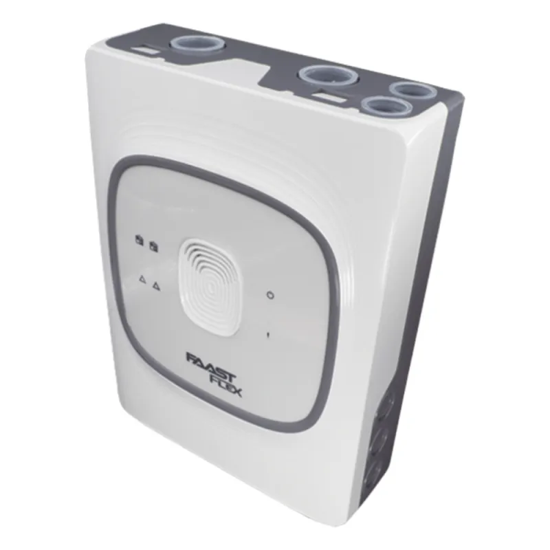 Detector de Humo por Aspiración FAAST FLEX / 2 Tuberías / 2 Zonas / hasta 2,000 m² de cobertura / hasta 105 Metros de Tubería