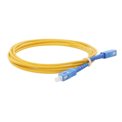 Jumper de Fibra Óptica Monomodo SC/UPC-SC/UPC Simplex de 2 Metros (6.56 Pies), 3mm