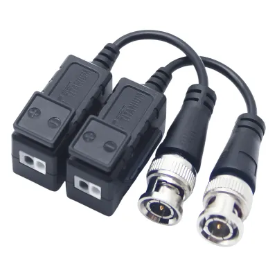 Kit de Transceptores (Baluns) con Terminal PUSH SUPERIOR, PROTECCION DE SOBRECARGA INTEGRADO, Resolución 4K , Cable flexible COAXIAL Blindado / COAXITRON / AUDIO POR COAXITRON / Conector 100% COBRE / Calidad PREMIUM