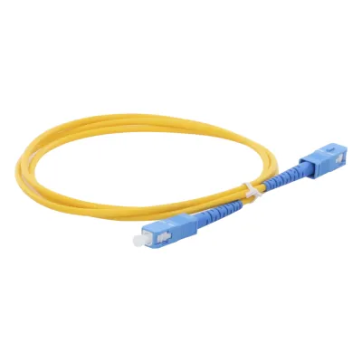 Jumper de Fibra Óptica Monomodo SC/UPC-SC/UPC Simplex de 1 Metro (3.28 Pies), 3mm