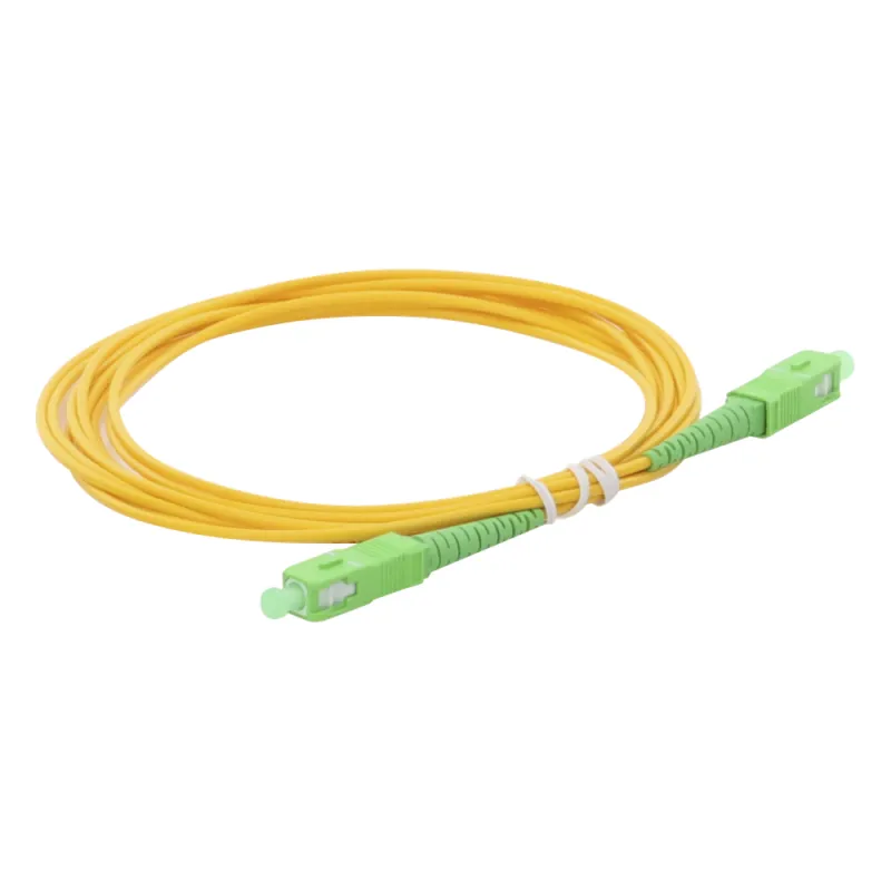 Jumper de Fibra Óptica Monomodo SC/APC-SC/APC Simplex de 3 Metros (9.84 Pies), 2mm