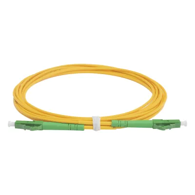 Jumper de Fibra Óptica Monomodo LC/APC-LC/APC Simplex de 3 Metros (9.84 Pies), 2mm