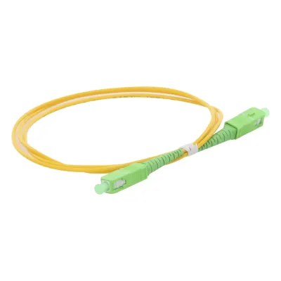 Jumper de Fibra Óptica Monomodo SC/APC-SC/APC Simplex de 1 Metro (3.28 Pies), 2mm
