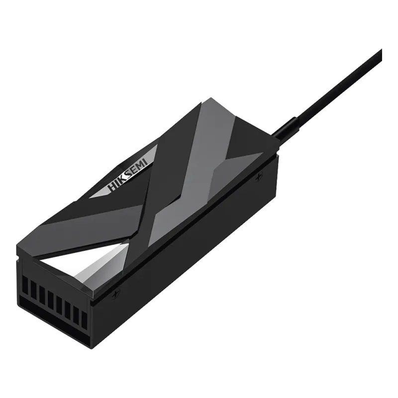 Disipador de Calor Activo para SSD M.2 2280 / Aleación de Aluminio / Ventilador PWM / Reducción ≤30°C / 4 Pines / 73 x 22 x 9 mm