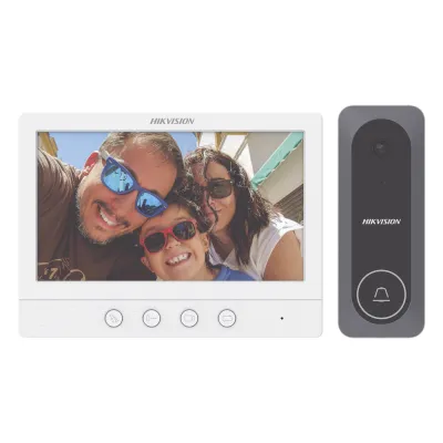 Kit de Videoportero TurboHD con Pantalla LCD a Color de 7" / Frente de Calle para Exterior de Policarbonato / 720p (1 Megapíxel )130° de Visión (Gran Angular)