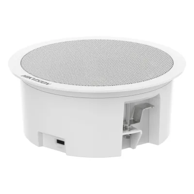Bocina (Altavoz IP) Con Bluetooth | Montaje en Plafón | 3 Watts | No requiere amplificador | PoE+ | Entrada de alarma | Soporta Bocinas secundarias | Voceo en tiempo real | Calendarización de audios | Síntesis de Voz (TTS)