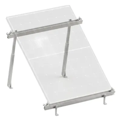 Montaje para Panel Solar, Riel "8" de 1400mm para Módulos con Espesor de 35mm, Velocidad de Viento Máx. 136km/h (20° a 45°)