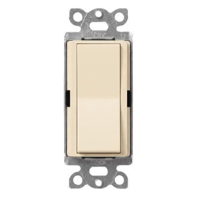 Interruptor unipolar de paleta 15 A, 120-277 V, para iluminación y motores, línea Diva