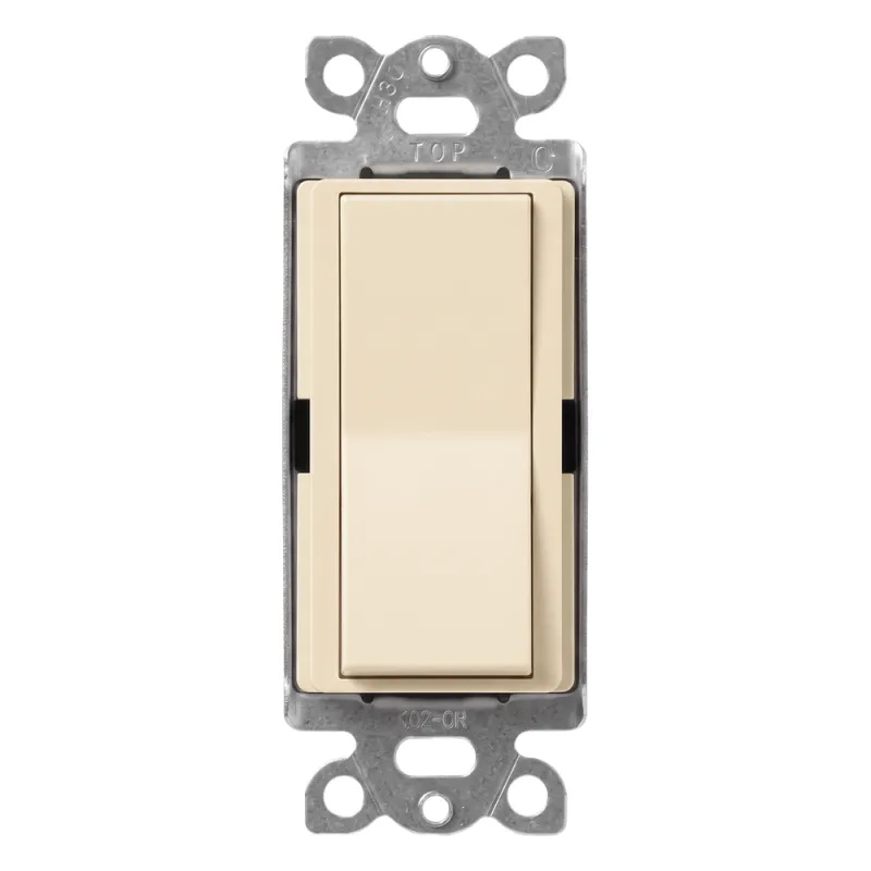 Interruptor unipolar de paleta 15 A, 120-277 V, para iluminación y motores, línea Diva