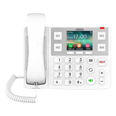 Teléfono IP Wi-Fi Botones Braille Grandes diseñado para hospitales, Asilos, Bluetooth Integrado