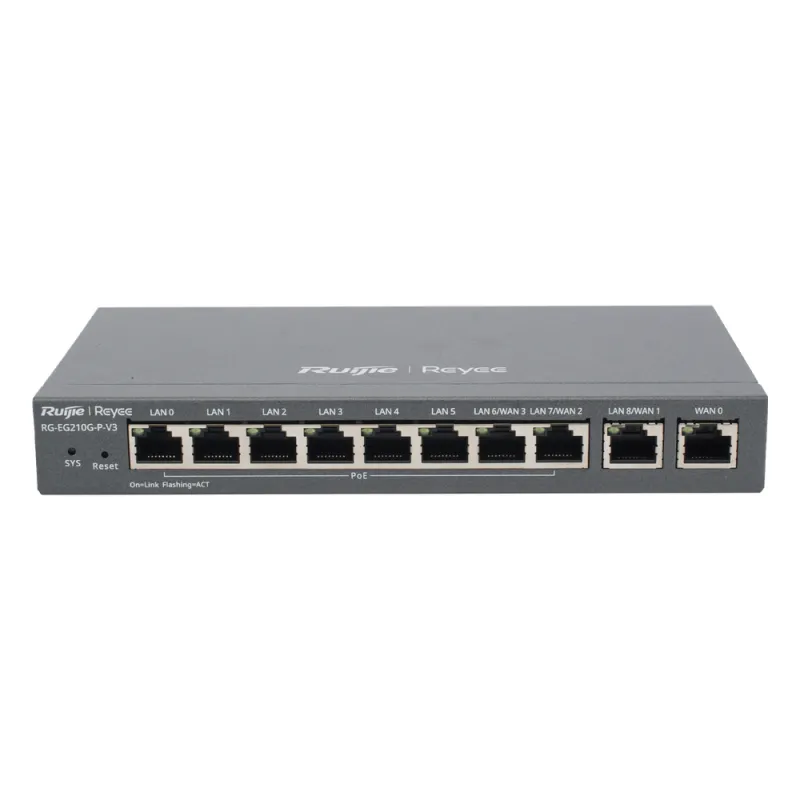 Router Balanceador con Función SD-WAN, PoE+ hasta 110 Watts, Hasta 4 Servicios de Internet y hasta 200 clientes con desempeño de 1 Gbps
