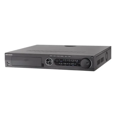 DVR 32 Canales TurboHD + 32 Canales IP / 8 Megapixel (4K) / 4 Bahías de Disco Duro / RAID 0,1,5,6,10 / POS / Acusense / 16 Entradas de Alarma