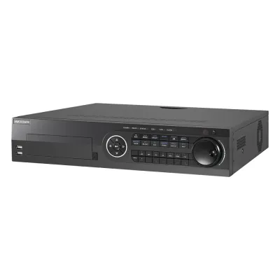 DVR 16 Canales TurboHD + 8 Canales IP / 3K / 5 Megapixel / 8 Bahías de Disco Duro / 16 Entradas de Audio Fisicas (Microfono por Separado) / Audio por coaxitron / Acusense / 16 Entradas de Alarma / POS / H.265+
