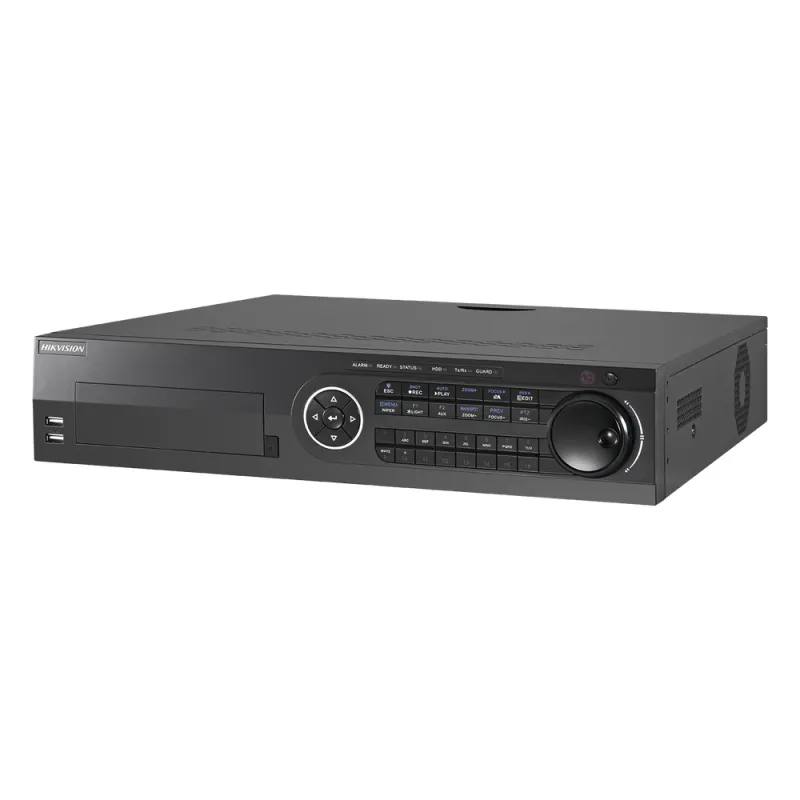 DVR 16 Canales TurboHD + 8 Canales IP / 3K / 5 Megapixel / 8 Bahías de Disco Duro / 16 Entradas de Audio Fisicas (Microfono por Separado) / Audio por coaxitron / Acusense / 16 Entradas de Alarma / POS / H.265+