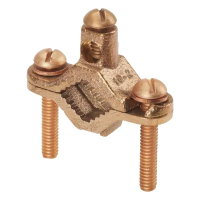 Abrazadera de Bronce para Tierra Física para Conductor 2 AWG, 1 Pieza