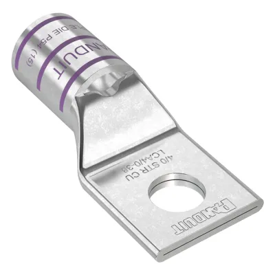 Zapata de Compresión de Cobre con Orificio 3/8", para Cable 4/0 AWG. 1 Piezas