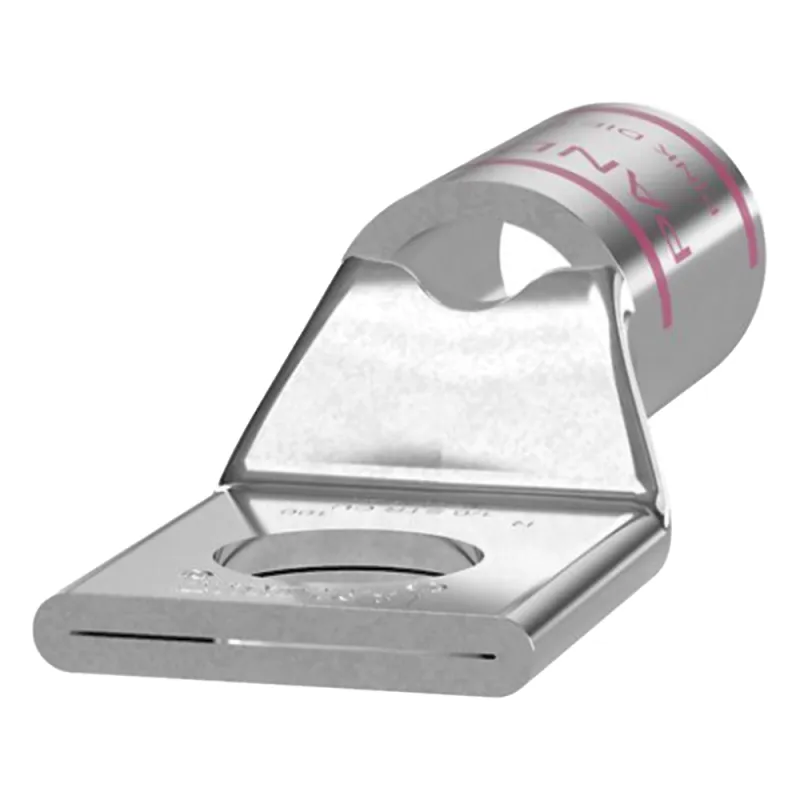 Zapata de compresión LCA1/0-38-X para cal. 1/0 Awg, Barreno para tornillo prisionero de 3/8, 1 Pz