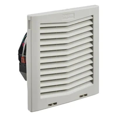 Ventilador Con Filtro de Montaje Lateral HF10, Con Flujo de Aire de 159 CFM, 115 Vca, Color Gris Claro