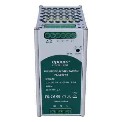 FUENTE DE ALIMENTACION 48 VCC / DIN RIEL / 5 AMPERES / 240 W