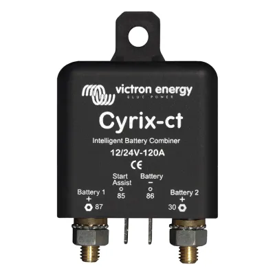 Cyrix-CT 12/24 V 120 A / Combinador Inteligente de Baterías en Vehículos y Embarcaciones
